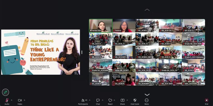 Telkom Ai Connect Edukasi 450 Siswa Sd Tanamkan Pola Pikir Wirausaha Sejak Dini