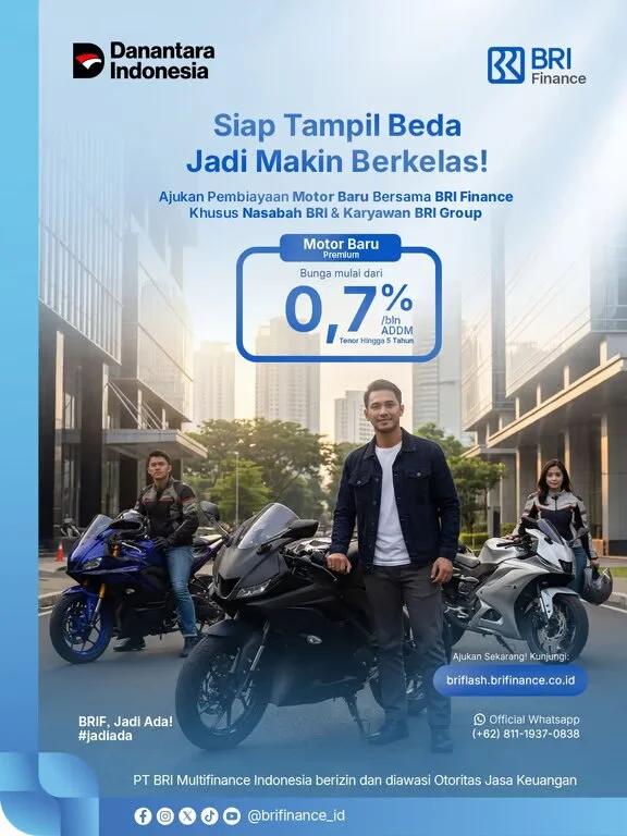 Dorong Akses Motor Premium, Bri Finance Tawarkan Skema Pembiayaan Mulai 0,7%