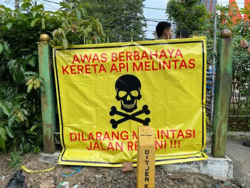 Kai Daop 1 Jakarta Targetkan Penutupan 40 Perlintasan Liar Hingga Agustus 2026