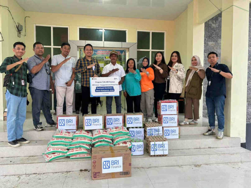 Bri Finance Salurkan Bantuan Sembako Bagi Warga Terdampak Gempa Di Desa Kamarora Atas, Kabupaten Sigi