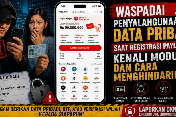 Waspadai Penyalahgunaan Data Pribadi Saat Registrasi Paylater