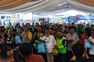 Pemerintah Provinsi Kalimantan Tengah bersama Pemerintah Kota Palangka Raya menggelar Gerakan Pangan Murah (GPM) dalam rangka memeriahkan Hari Jadi ke-69 Kota Palangka Raya, Kamis (23/7/2026).