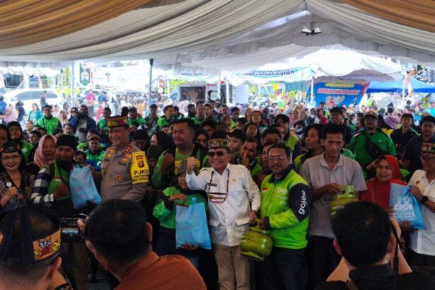 Pemerintah Provinsi Kalimantan Tengah bersama Pemerintah Kota Palangka Raya menggelar Gerakan Pangan Murah (GPM) dalam rangka memeriahkan Hari Jadi ke-69 Kota Palangka Raya, Kamis (23/7/2026).