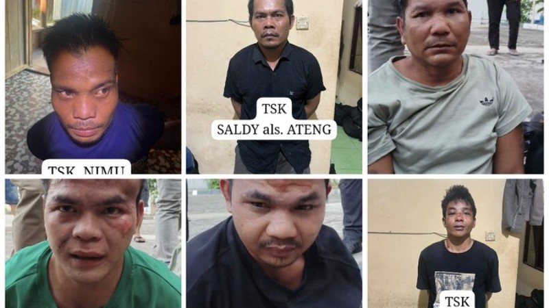 9 Tersangka Jaringan Narkoba Tumbang Kalemei Katingan
