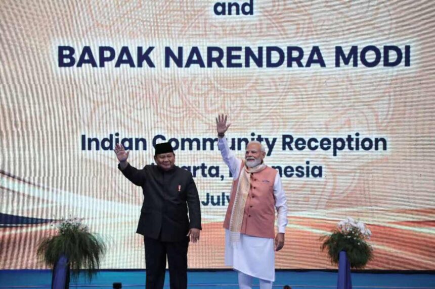 Pm Modi Dan Prabowo Rayakan Persahabatan Indonesia India Bersama Diaspora India