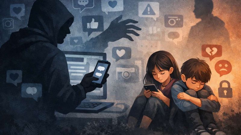 Ilustrasi Kekerasan Online