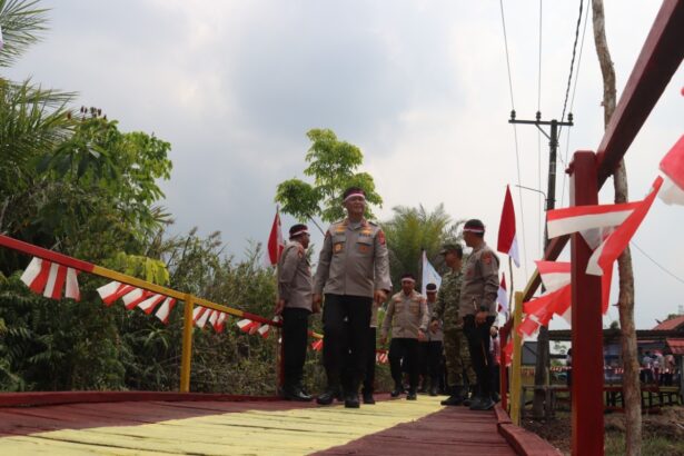 Salah satu jembatan tersebut berada di Desa Jabiren, Kecamatan Jabiren Raya, Kabupaten Pulang Pisau. Jembatan itu diresmikan langsung Kapolda Kalteng Irjen Pol Iwan Kurniawan pada Kamis (13/8/2026).