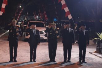 Malam renungan suci dalam rangka memperingati Hari Ulang Tahun (HUT) ke-81 Kemerdekaan Republik Indonesia di Kalimantan Tengah di Taman Makam Pahlawan (TMP) Sanaman Lampang, Palangka Raya, Minggu (16/8/2026) dini hari.