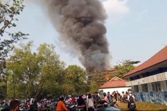 Kebakaran Eks Kantor Redaksi Dayak Pos
