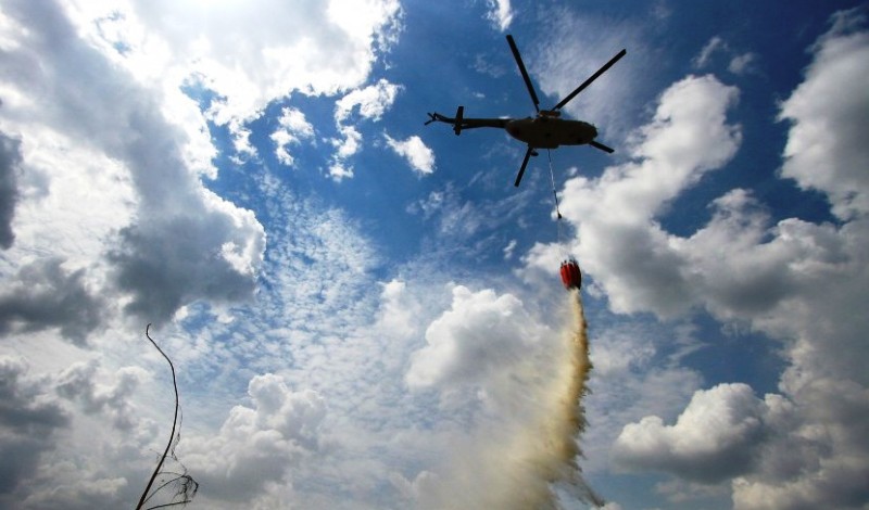 water bombing karhutla
