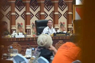 Gubernur Kalteng saat Rapat Evaluasi Pencegahan dan Penanganan Karhutla Provinsi Kalimantan Tengah di Palangka Raya, Kamis (3/9/2026).