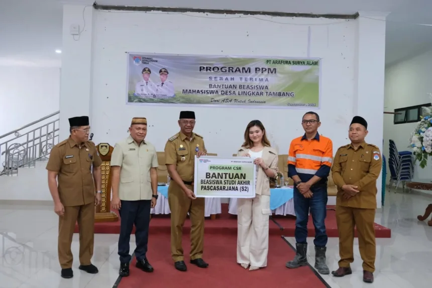 Pt Asa Serahkan Beasiswa Pendidikan Bagi 14 Mahasiswa Di Bolaang Mongondow Timur