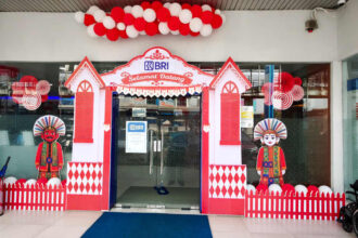 Sambut Hut Ke 81 Ri, Bri Bo Rawamangun Semarakkan Kantor Dengan Dekorasi Nuansa Merah Putih (1)