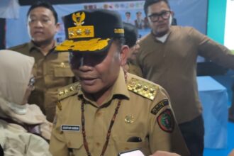 Gubernur Kalimantan Tengah Usai Press Release Karhutla di Istana Isen Mulang, Rumah Jabatan Gubernur Kalteng, Palangka Raya, Senin (31/8/2026).