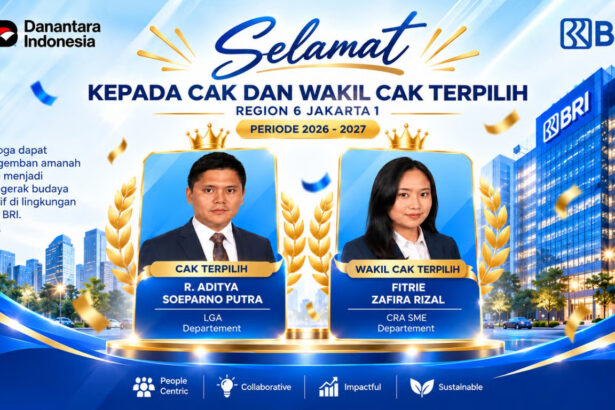 R. Aditya Soeparno Putra Terpilih Sebagai Change Agent Koordinator Bri Region 6 Periode 2026–2027