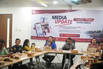 Kegiatan media update Triwulan III OJK Kalteng di Aula Hapakat Kantor OJK Provinsi Kalimantan Tengah pada Selasa (6/10/2026).