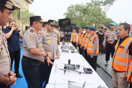 Peluncuran tim patroli udara tersebut dilakukan di depan lobi Mapolda Kalteng, Rabu (28/10/2026).