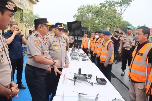 Peluncuran tim patroli udara tersebut dilakukan di depan lobi Mapolda Kalteng, Rabu (28/10/2026).